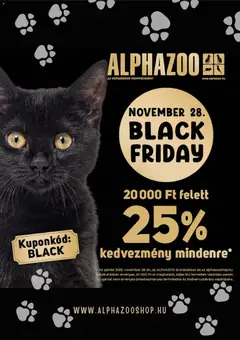 AlphaZoo Black Friday - amely érvényes a következő dátumtól: 28.11.2025