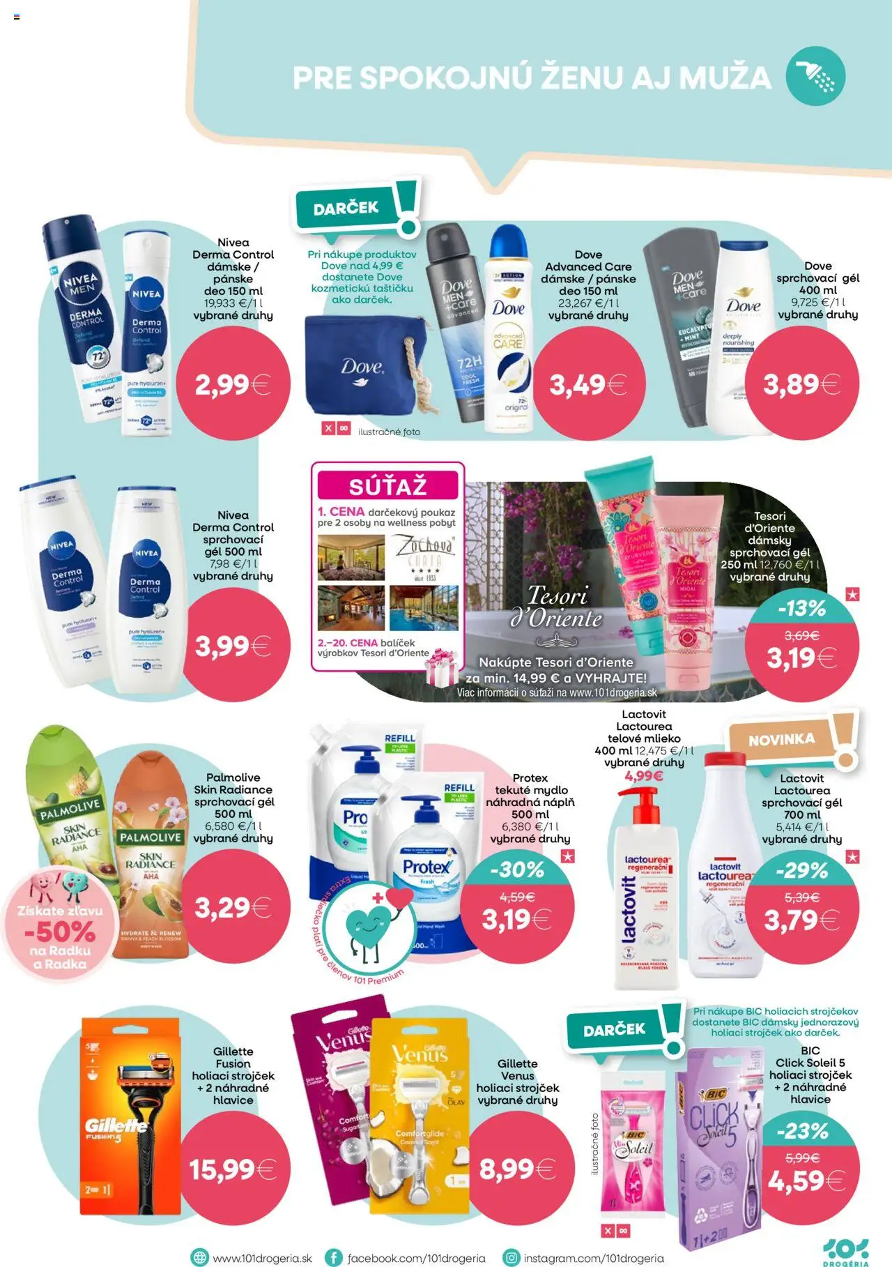 Nové 101 drogerie akcie – leták je platný od 15.10.2025 | Strana: 5 | Produkty: Strojček, Holiaci strojček, Mlieko
