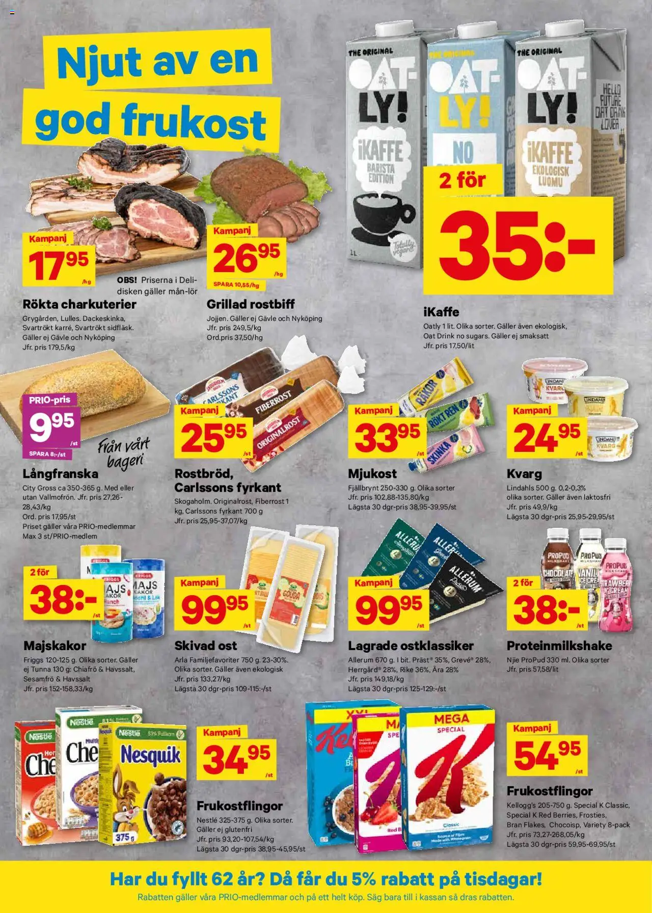 City Gross reklamblad aktuell från 25.08.2025 | Sida: 4 | Produkter: Galler, Räkor, Ost, Mjukost