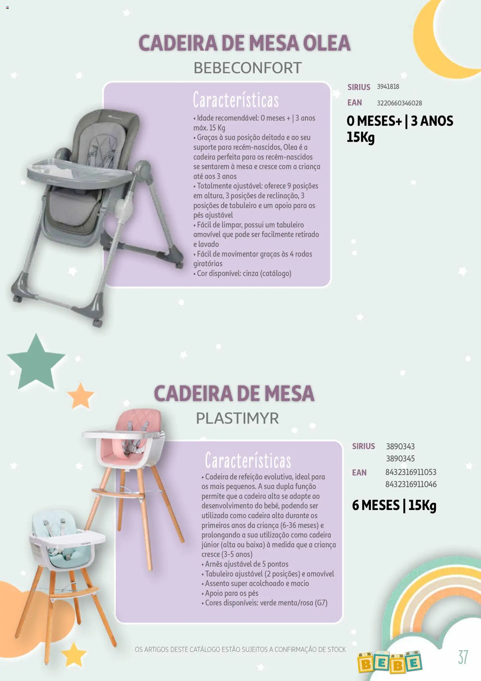 Auchan - Catálogo Puericultura │ válido de 13.01.2026 | Página: 37 | Produtos: Mesa, Cadeira