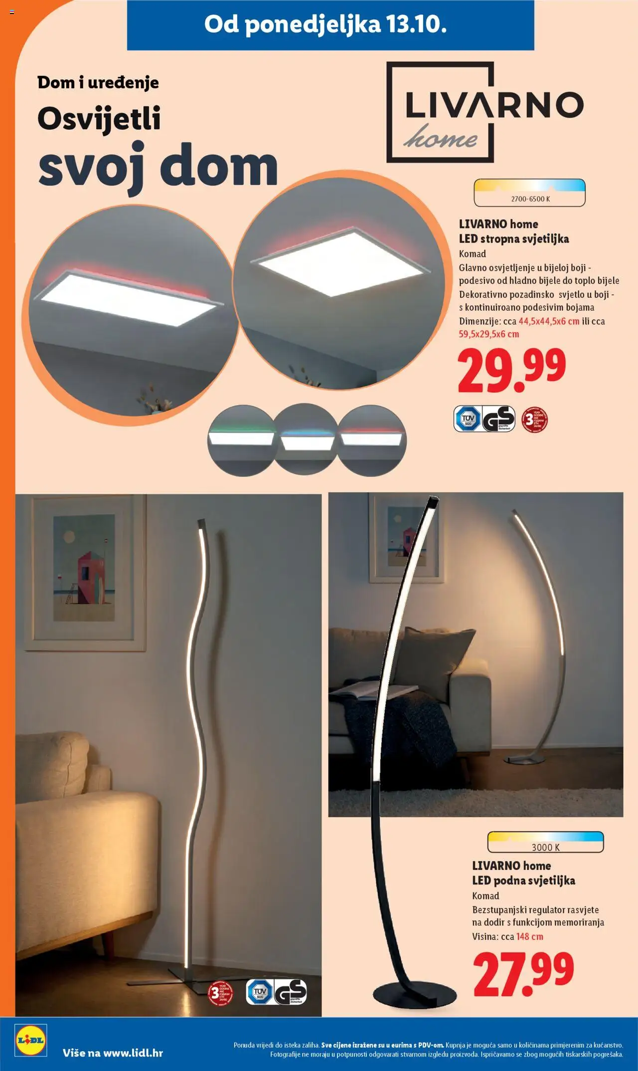 Lidl katalog | vrijedi od 13.10.2025 | Stranica: 34 | Proizvodi: Svjetiljka