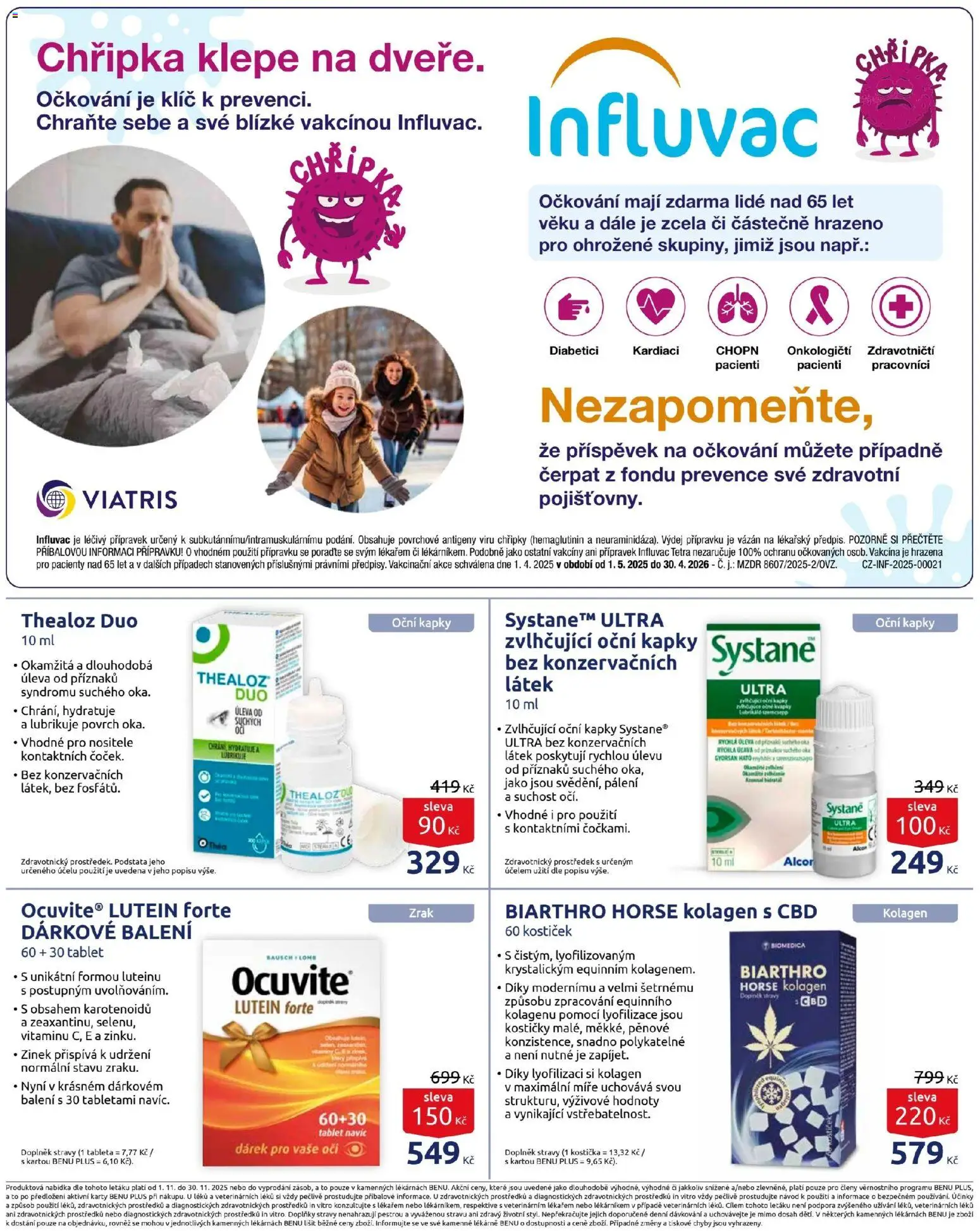 Benu leták od 01.11.2025 | Strana: 25 | Produkty: Oční kapky, Tablet, Cd, Karty