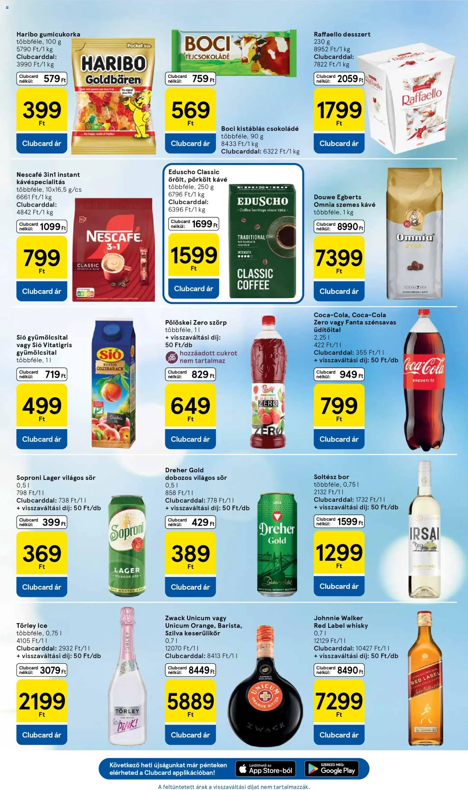 Tesco akciós ujság - amely érvényes a következő dátumtól: 07.04.2026 | Oldal: 7 | Termékek: Nescafé, Raffaello, Csokoládé, Whisky