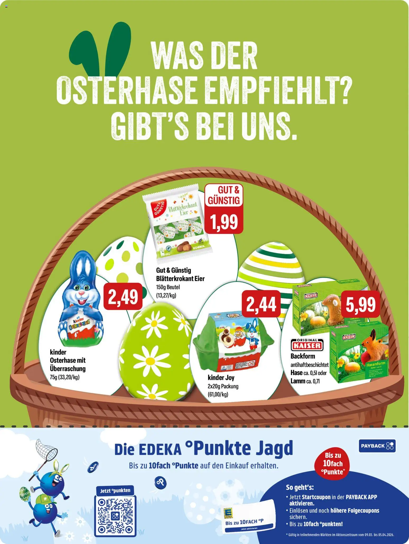 Feneberg Angebote – gültig ab 12.03.2026 | Seite: 9 | Produkte: Eier, Kinder joy
