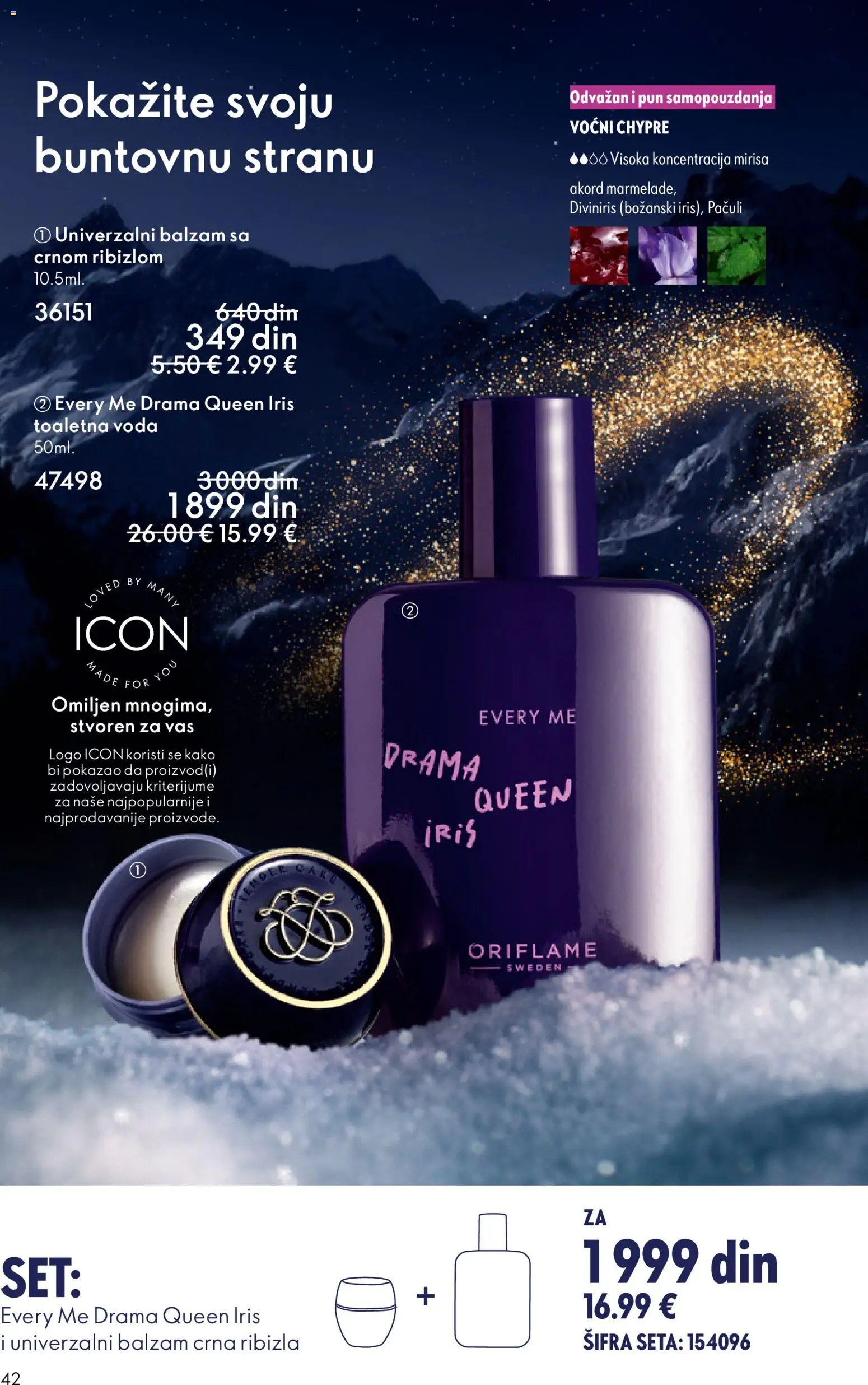 Oriflame katalog - važi od 19.11.2025 | Strana: 42 | Proizvode: Toaletna voda, Voda, Balzam