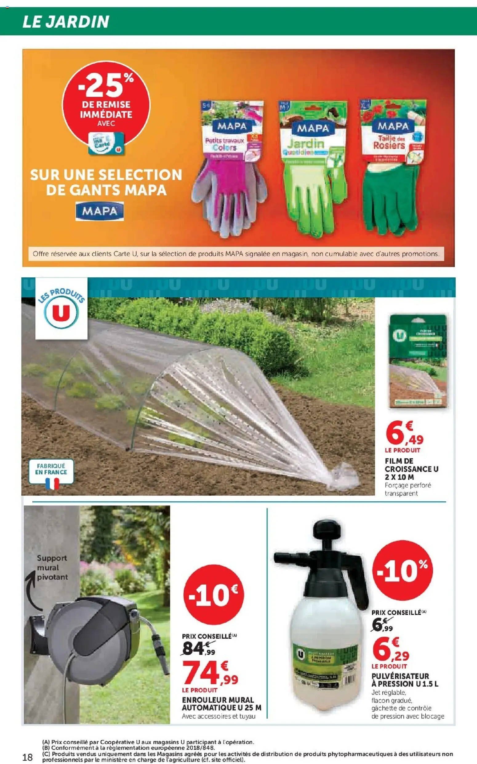 {H1} | Page: 18 | Produits: Support mural, Tuyau, Gants