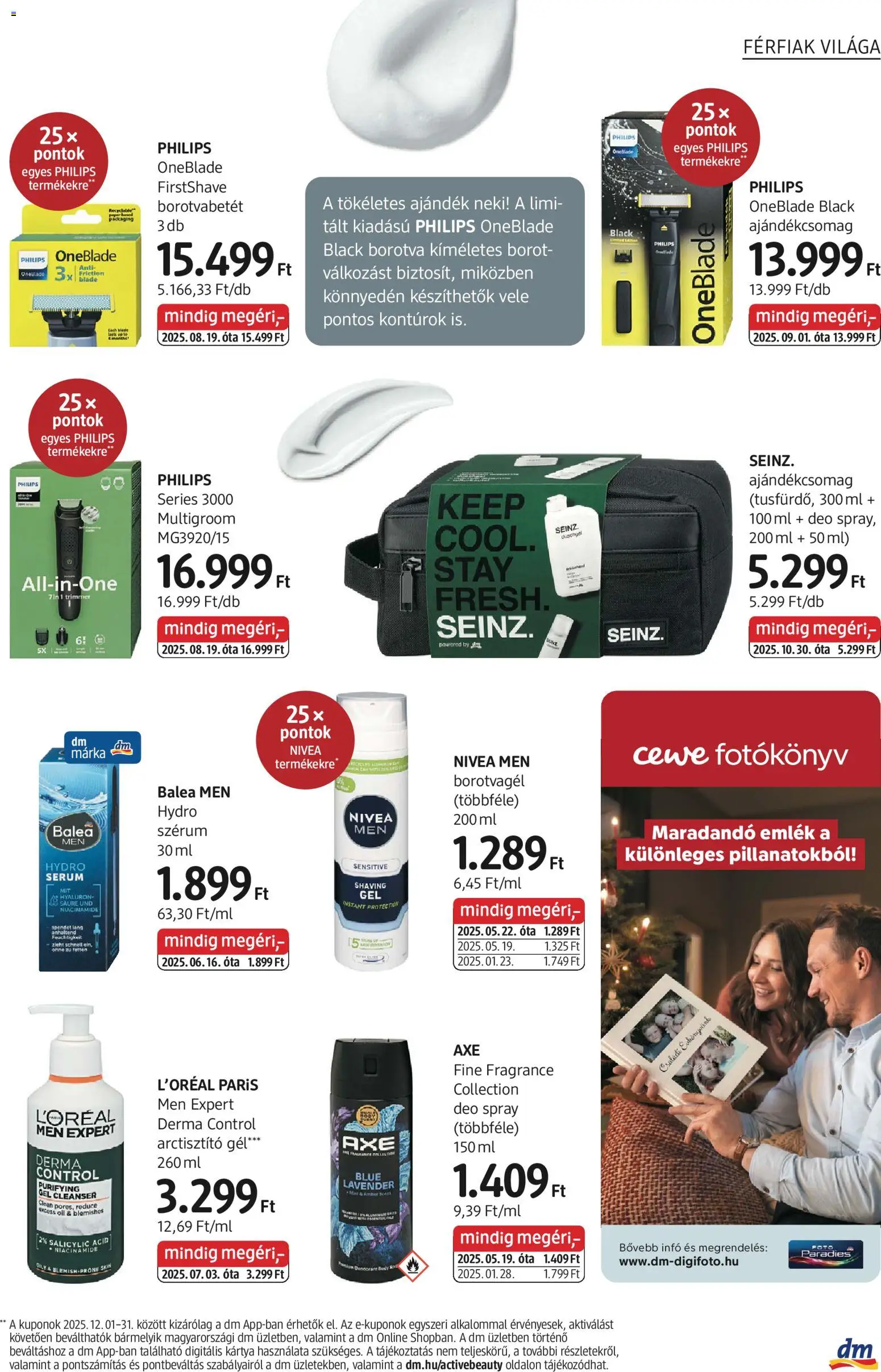 DM Drogerie Markt akciós ujság - amely érvényes a következő dátumtól: 27.11.2025 | Oldal: 21 | Termékek: Body, Borotvabetét, Borotva, Borotvagél