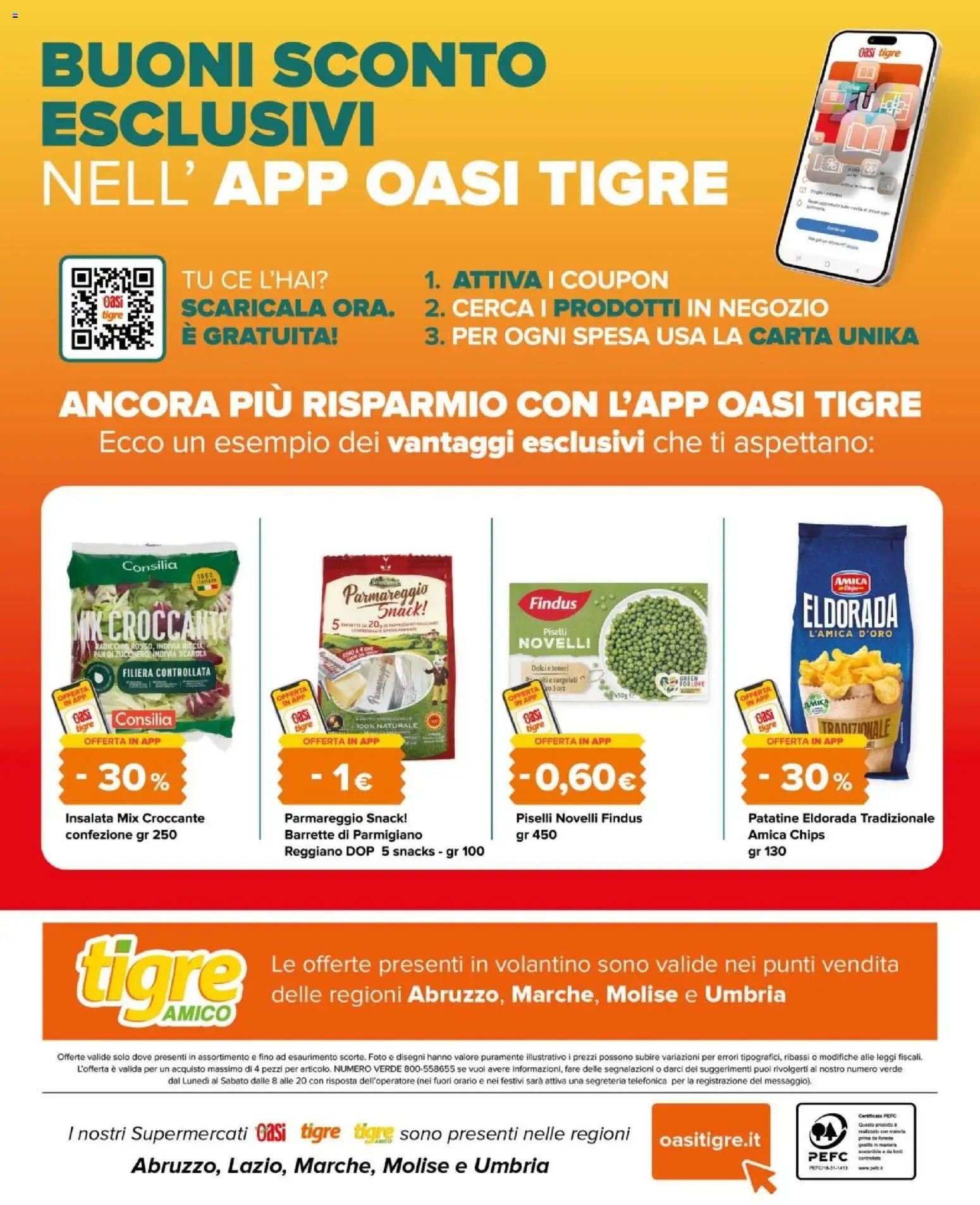 Volantino Tigre del 30.11.2025 | Pagina: 16 | Prodotti: Patatine, Insalata, Piselli, Parmigiano