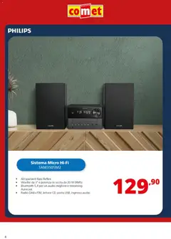 Anteprima del volantino Comet Philips Audio catalogo valido a partire dal 27.10.2025 | Pagina: 6 | Prodotti: Audio, Radio