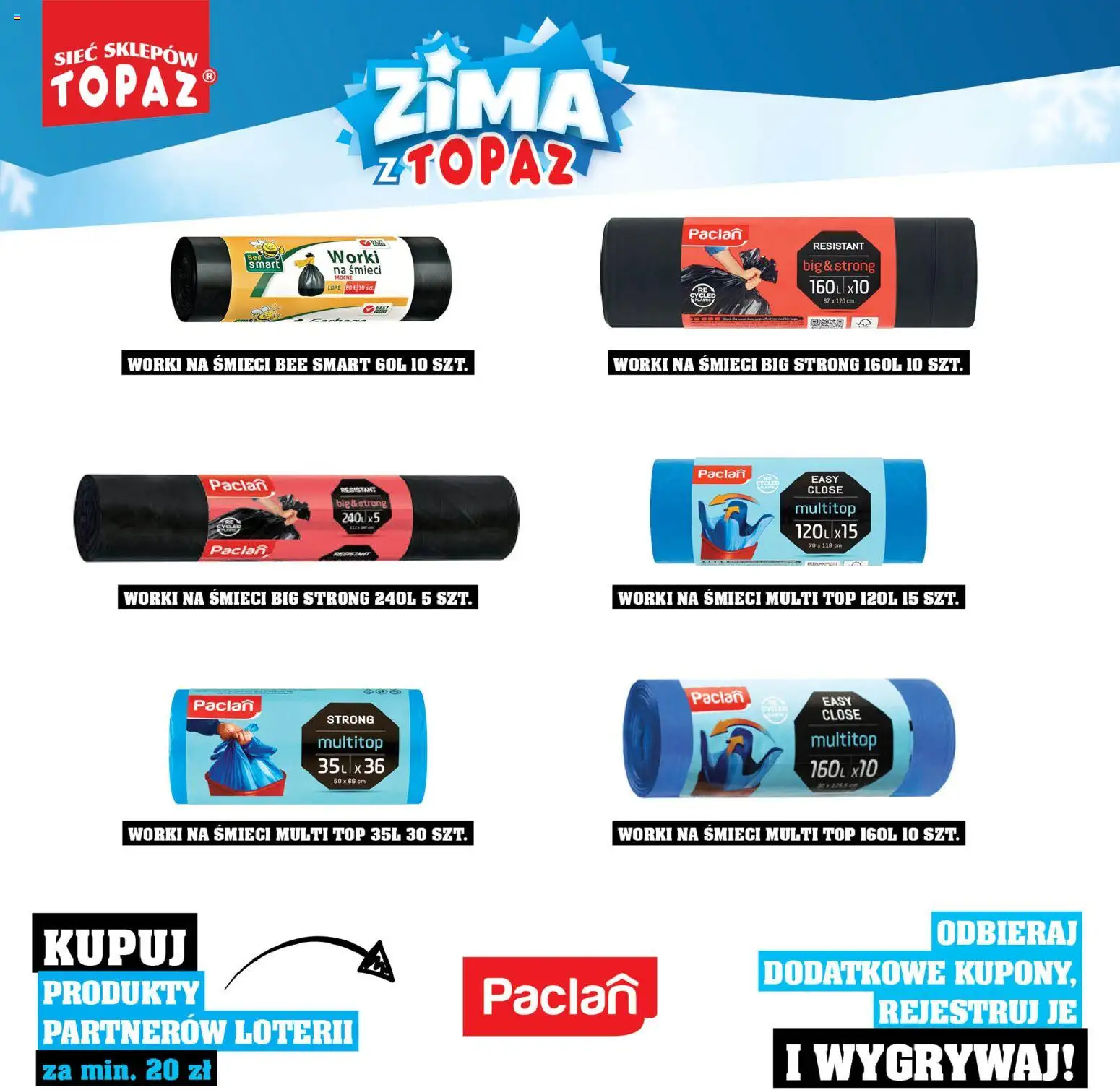 Topaz Gazetka - Katalog Produktów Objętych Loterią od 01.12.2025 | Strona: 100 | Produkty: Top