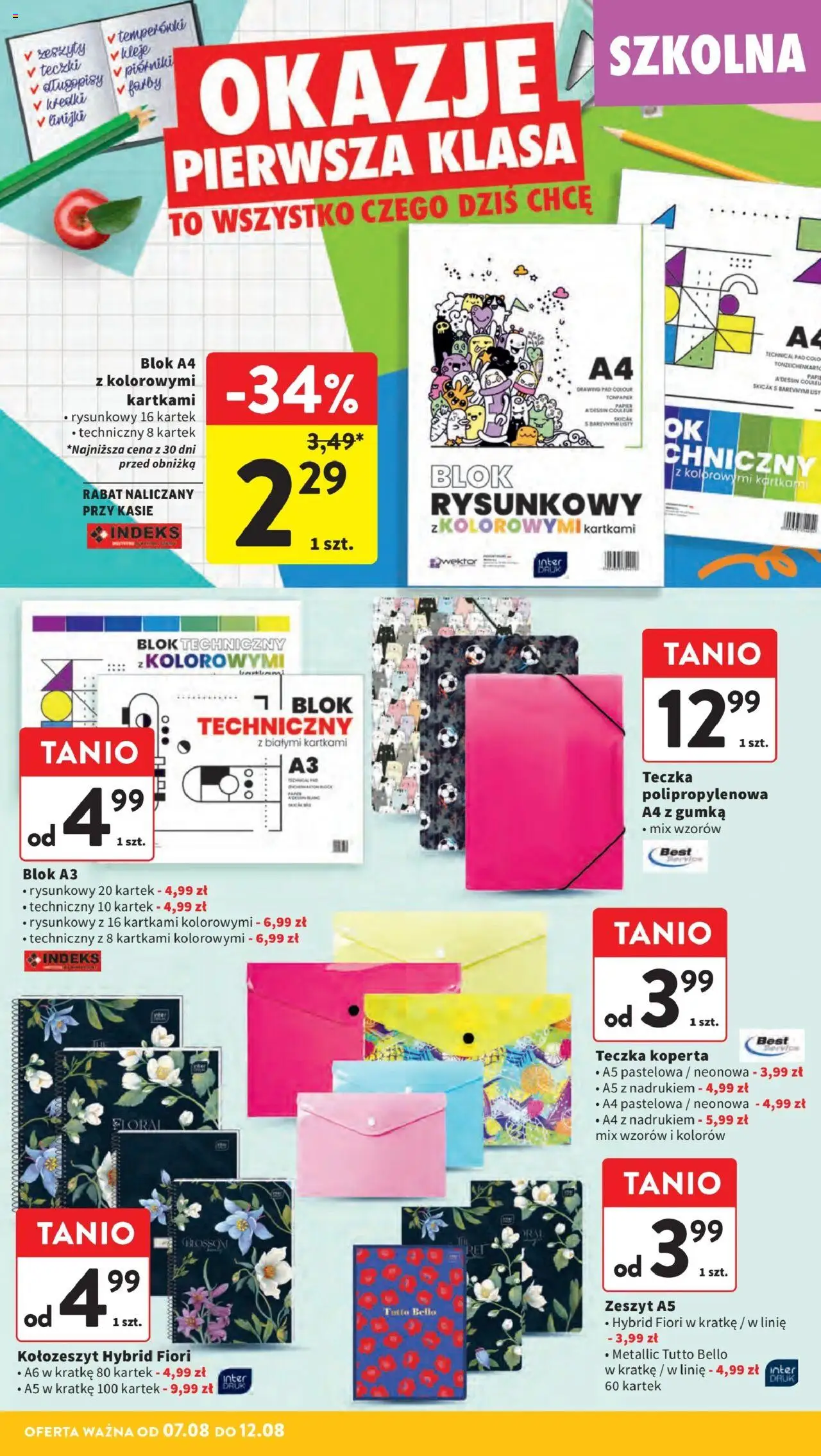 Intermarche Gazetka od 07.08.2025 | Strona: 40 | Produkty: Zeszyt