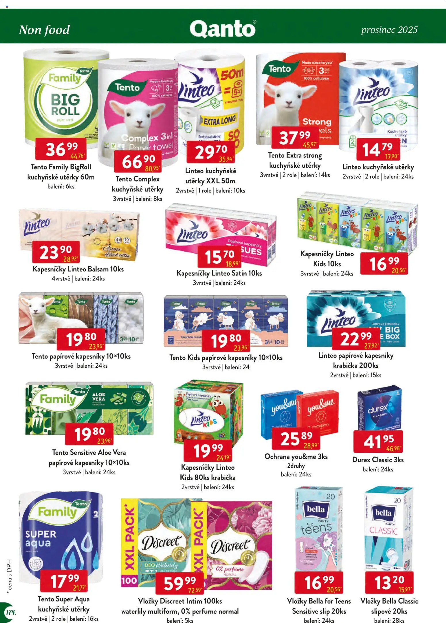 Astur & Qanto leták - Velkoobchod 12/2025 od 01.12.2025 | Strana: 174 | Produkty: Box, Papírové kapesníky, Rios, Durex