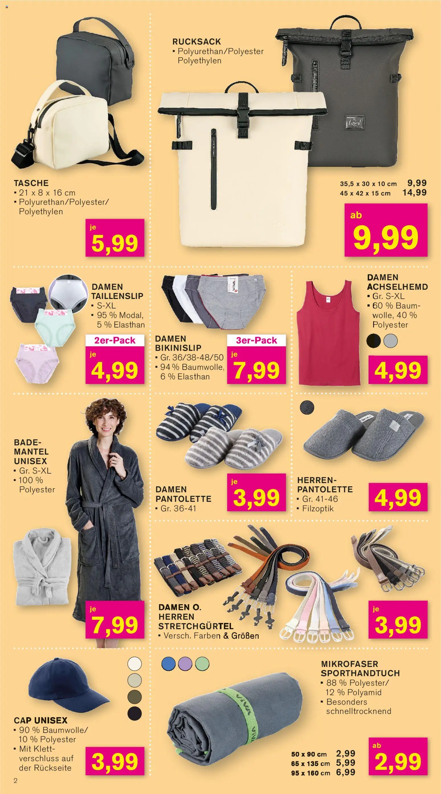 KODi Prospekt 	 – gültig ab 02.03.2026 | Seite: 2 | Produkte: Tasche, Mantel, Rucksack