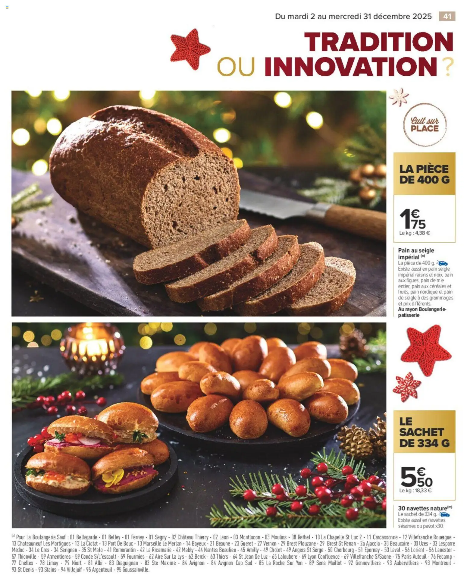 {H1} | Page: 41 | Produits: Pain de mie, Pain, Céréales