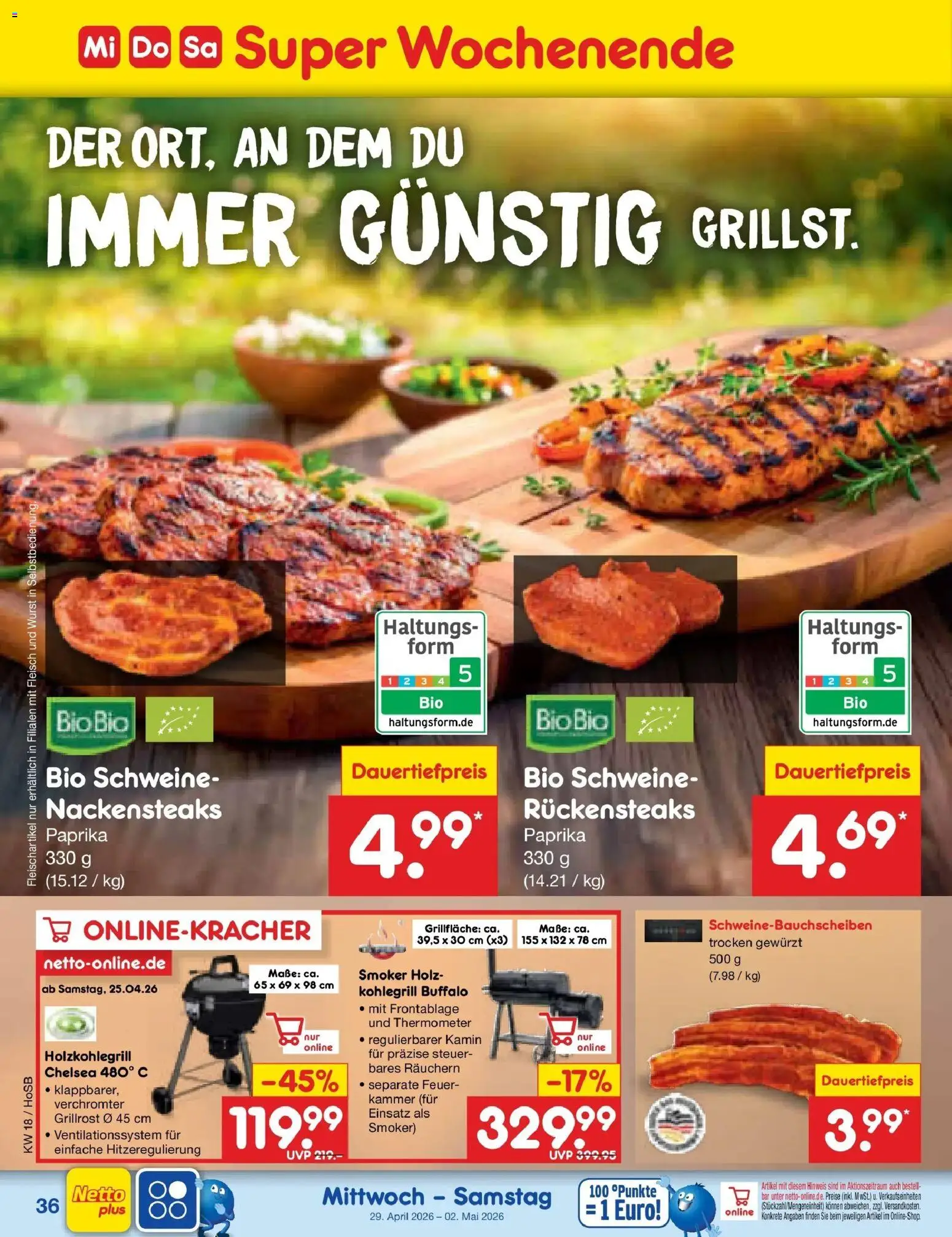 Netto Marken-Discount Prospekt Hannover	 – gültig ab 27.04.2026 | Seite: 50 | Produkte: Kamin, Paprika, Wurst, Fleisch