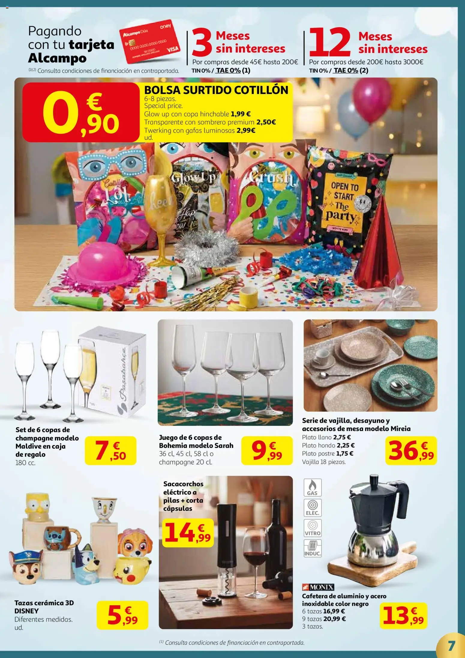 Alcampo - HP Nacional  │ válido desde el 18.12.2025 | Página: 7 | Productos: Βρεφικό κρεβάτι, Cafetera, Mesa, Caja