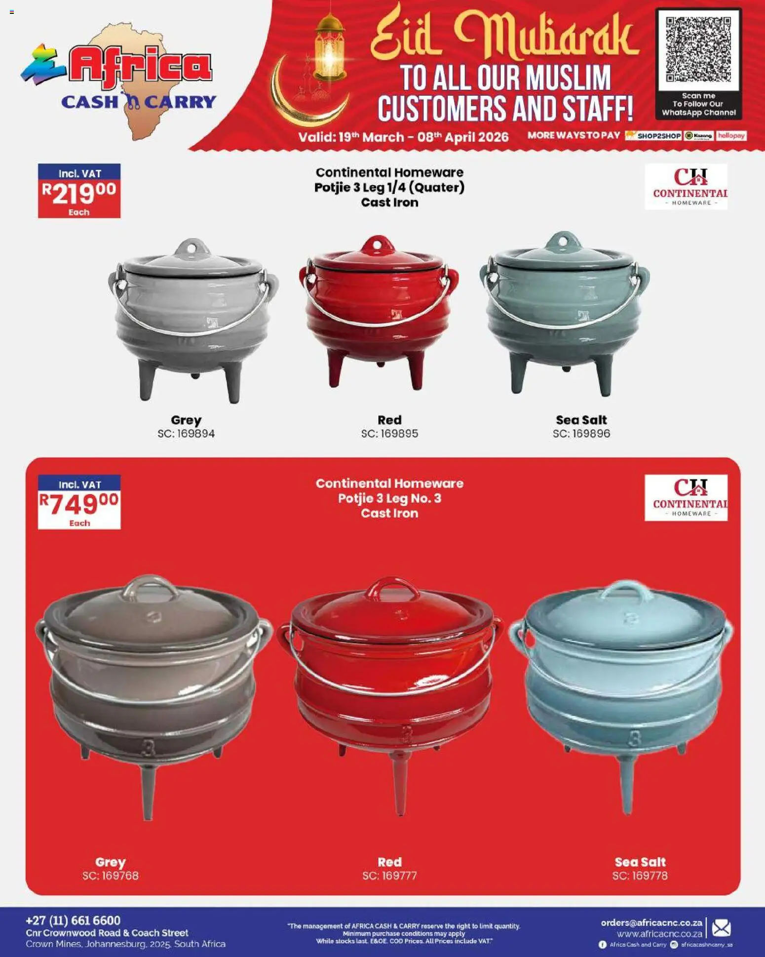 New Africa Cash & Carry catalogue – valid from 19.03.2026 | Page: 83 | Products: Iron, Salt