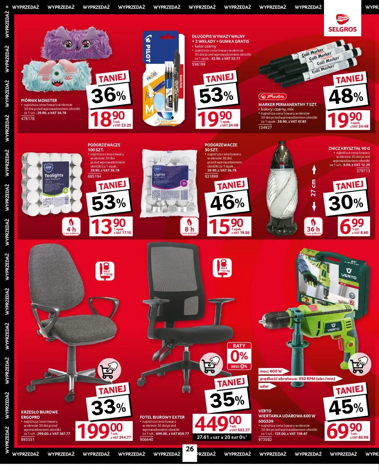Selgros cash&carry Gazetka - Oferta przemysłowa od 05.06.2025 | Strona: 28 | Produkty: Fotel, Krzesło
