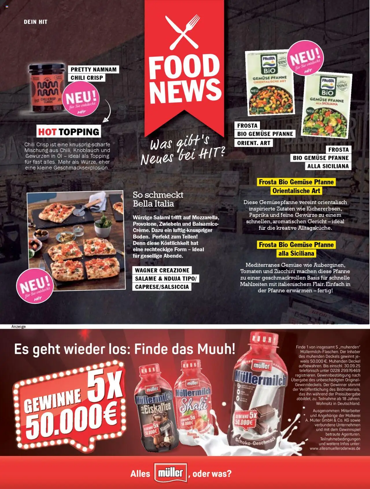 HIT  pures Leben 03/2025 - gültig ab dem 01.07.2025 | Seite: 10 | Produkte: Gewürze, Paprika, Müllermilch, Salami