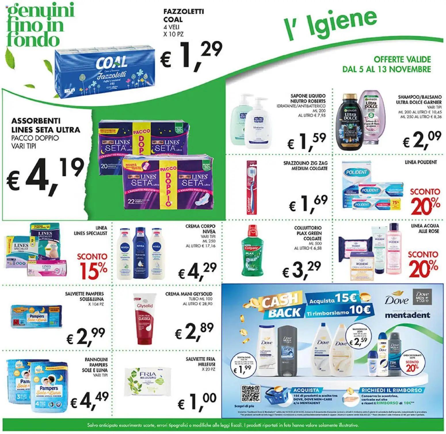 Volantino Coal del 05.11.2025 | Pagina: 26 | Prodotti: Crema, Spazzolino, Fazzoletti, Tubo