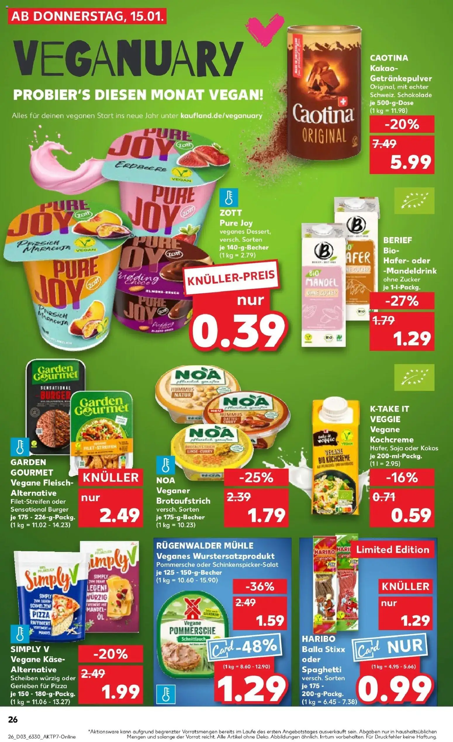Kaufland prospekt Hamburg	 – gültig ab 19.01.2026 | Seite: 26 | Produkte: Pudding, Zucker, Pizza, Fleisch