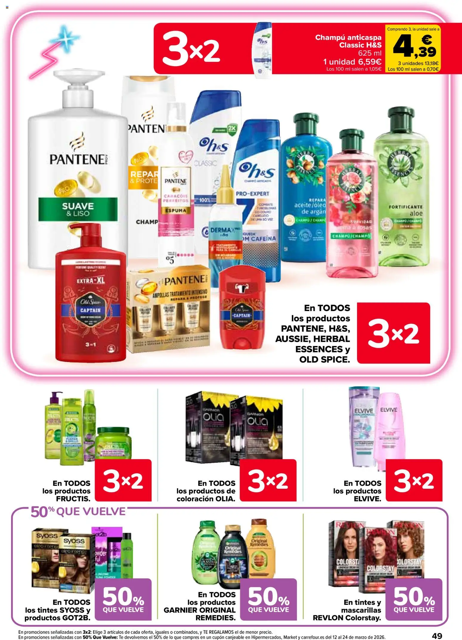 Carrefour folleto │ válido desde el 25.02.2026 | Página: 53 | Productos: Champú, Aceite, Té, Champú anticaspa