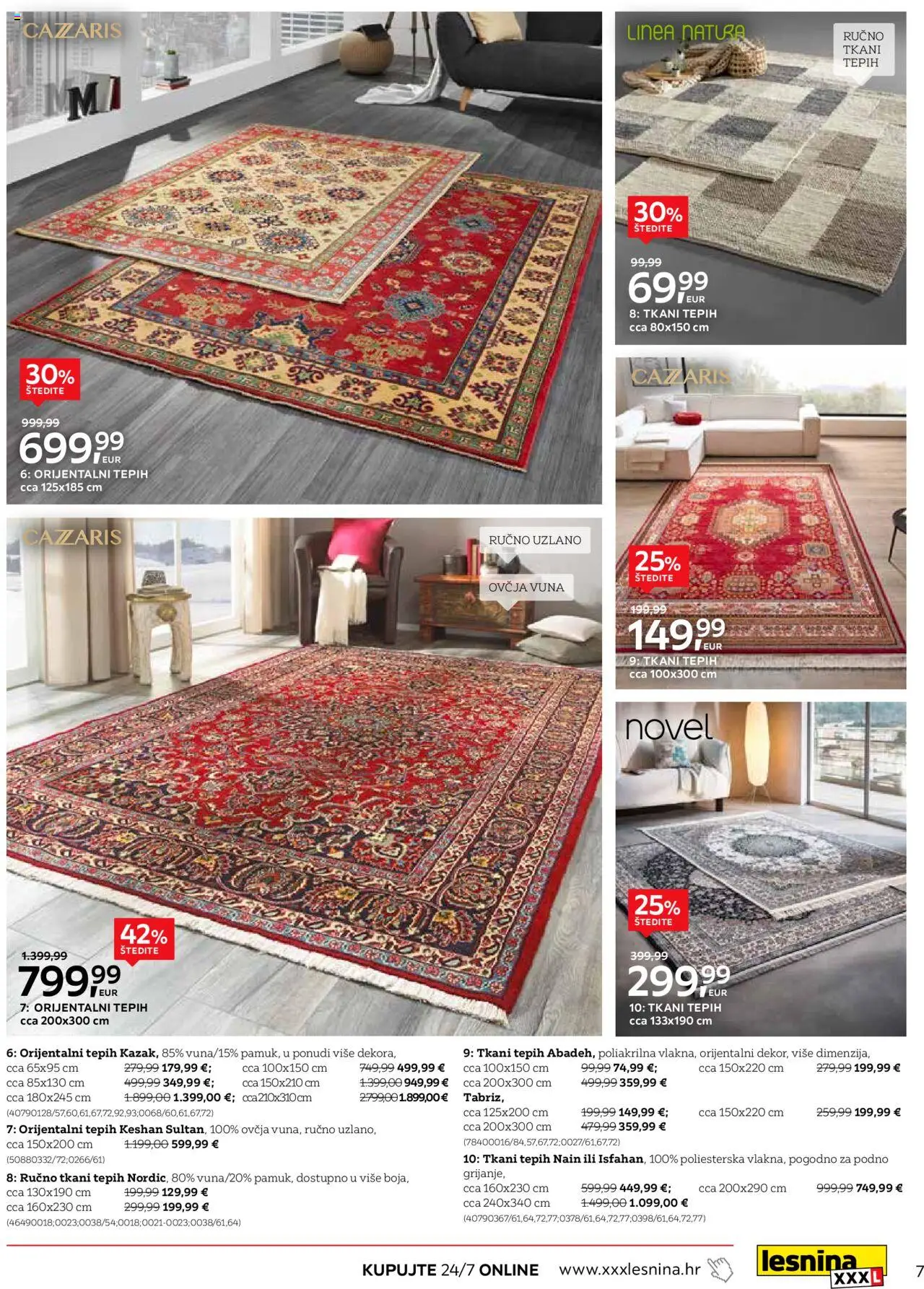 Lesnina katalog | vrijedi od 30.09.2025 | Stranica: 7 | Proizvodi: Tepih
