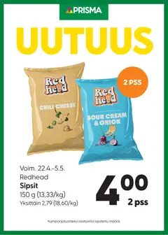 Prisma-mainoslehti voimassa 22.04.2026 alkaen