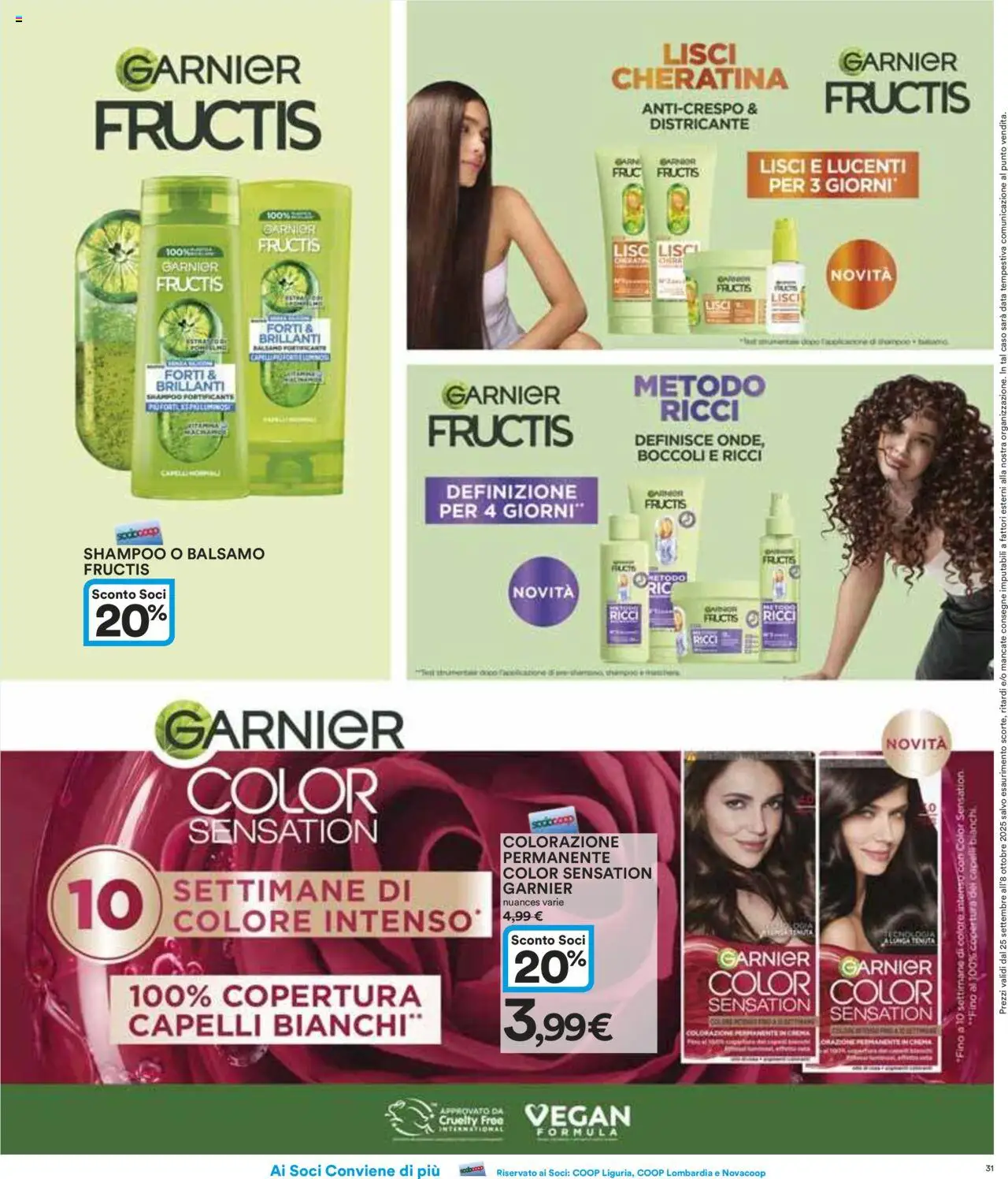 Volantino Ipercoop del 25.09.2025 | Pagina: 31 | Prodotti: Shampoo, Balsamo, Crema