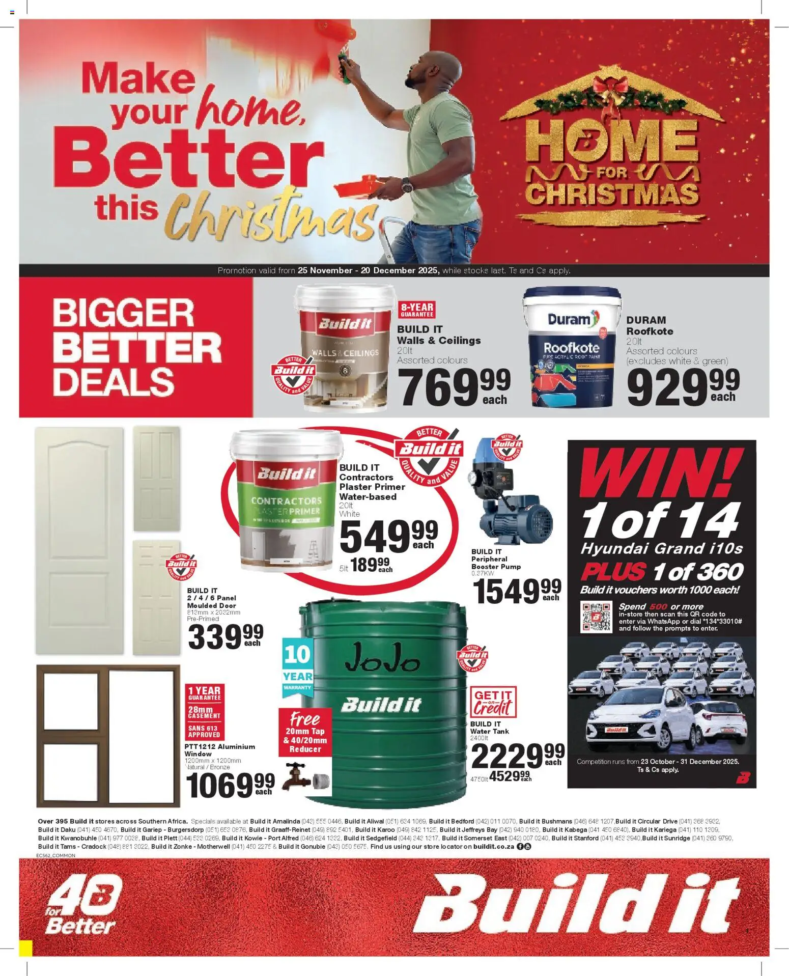 New Build It catalogue – valid from 25.11.2025 | Page: 1 | Products: Primer, Paint, Plaster primer, Plaster