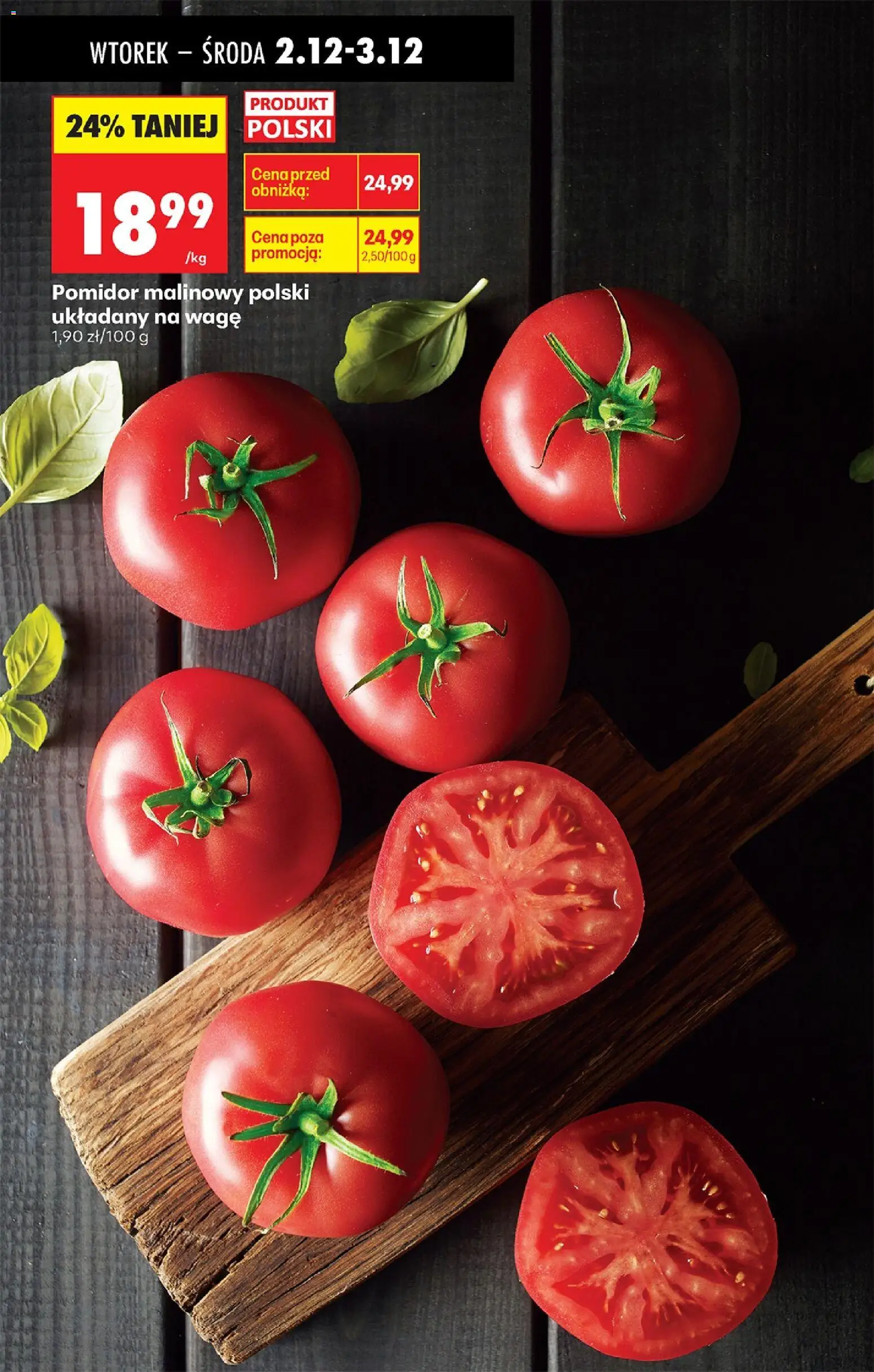 Biedronka gazetka od 01.12.2025 | Strona: 35 | Produkty: Pomidor malinowy