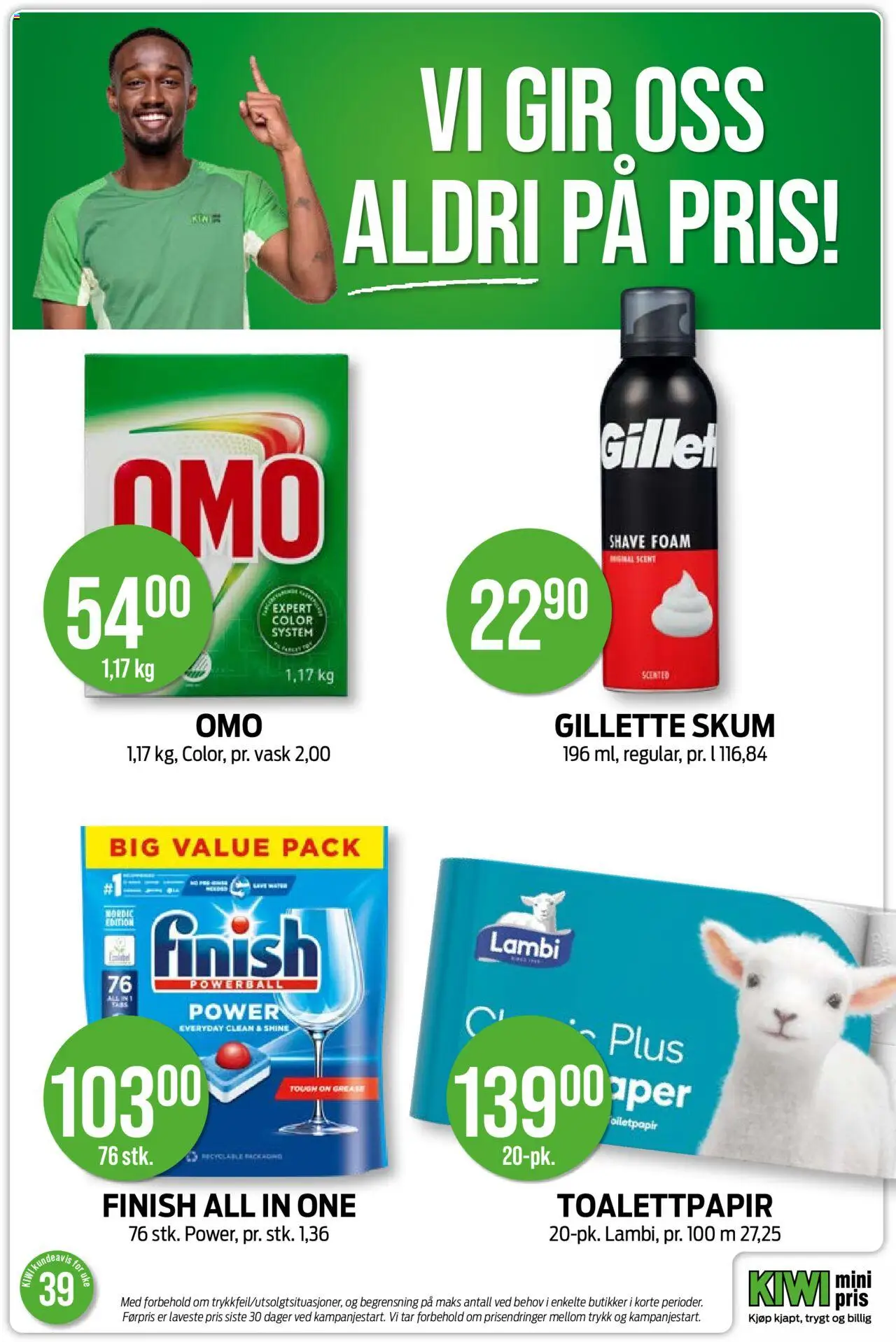  | Side: 23 | Produkter: Toalettpapir, Kiwi, Vask