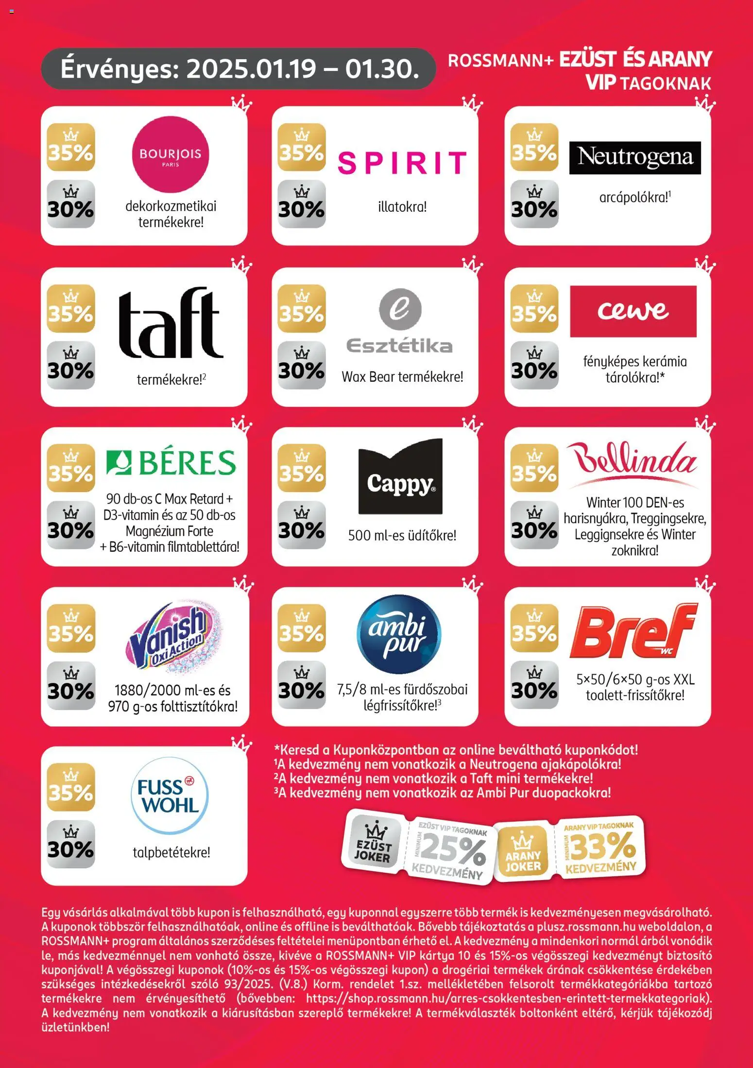 Rossmann akciós ujság - amely érvényes a következő dátumtól: 19.01.2026 | Oldal: 3 | Termékek: Szőlő, Leggings