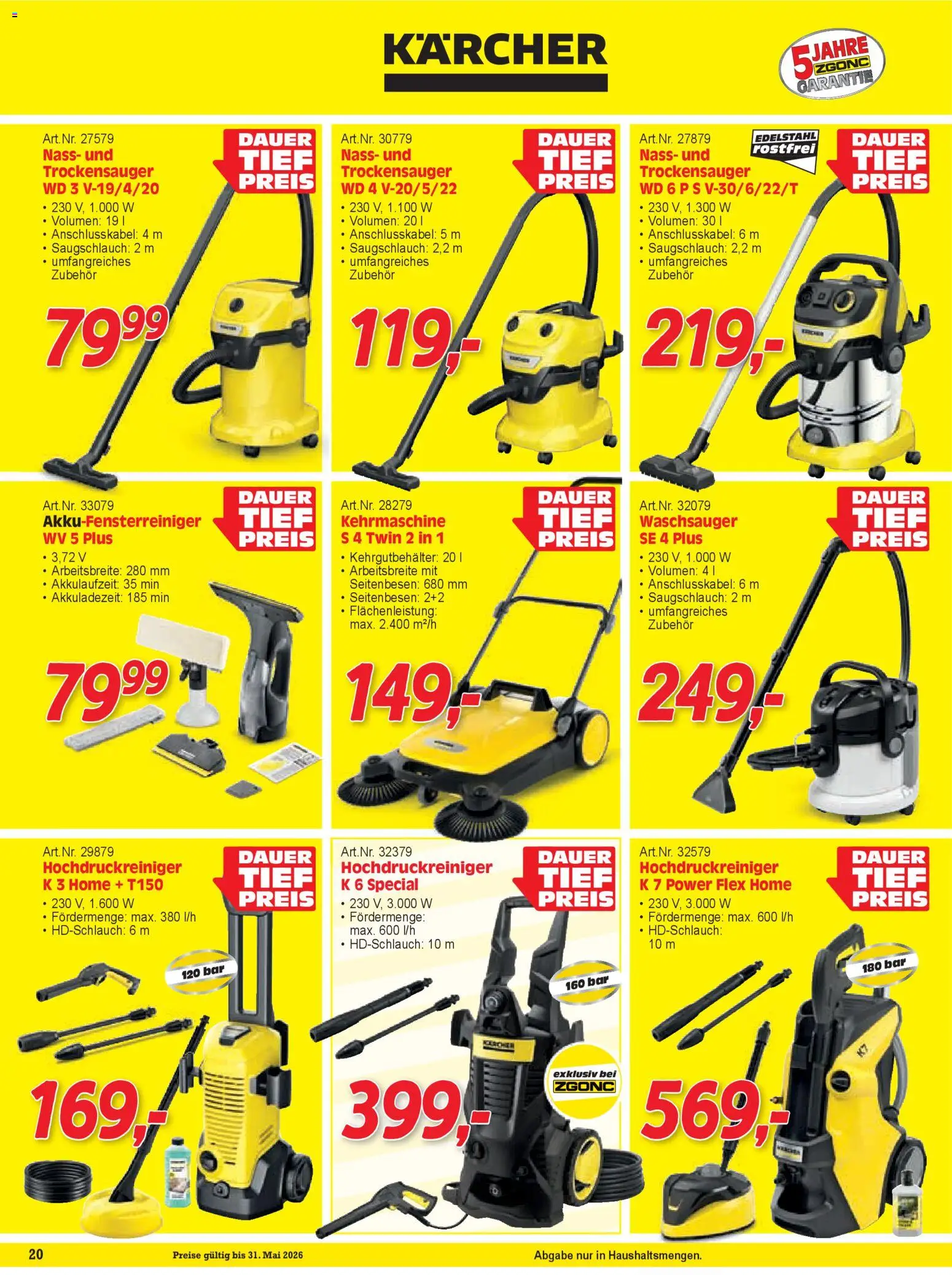 Zgonc Flugblatt Mai I 2026 gültig ab 01.04.2026 | Seite: 20