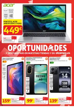 Vista previa Alcampo - Canarias válido desde el 15.01.2026 | Página: 18 | Productos: Smartphone Xiaomi, Smartphone, Tablet