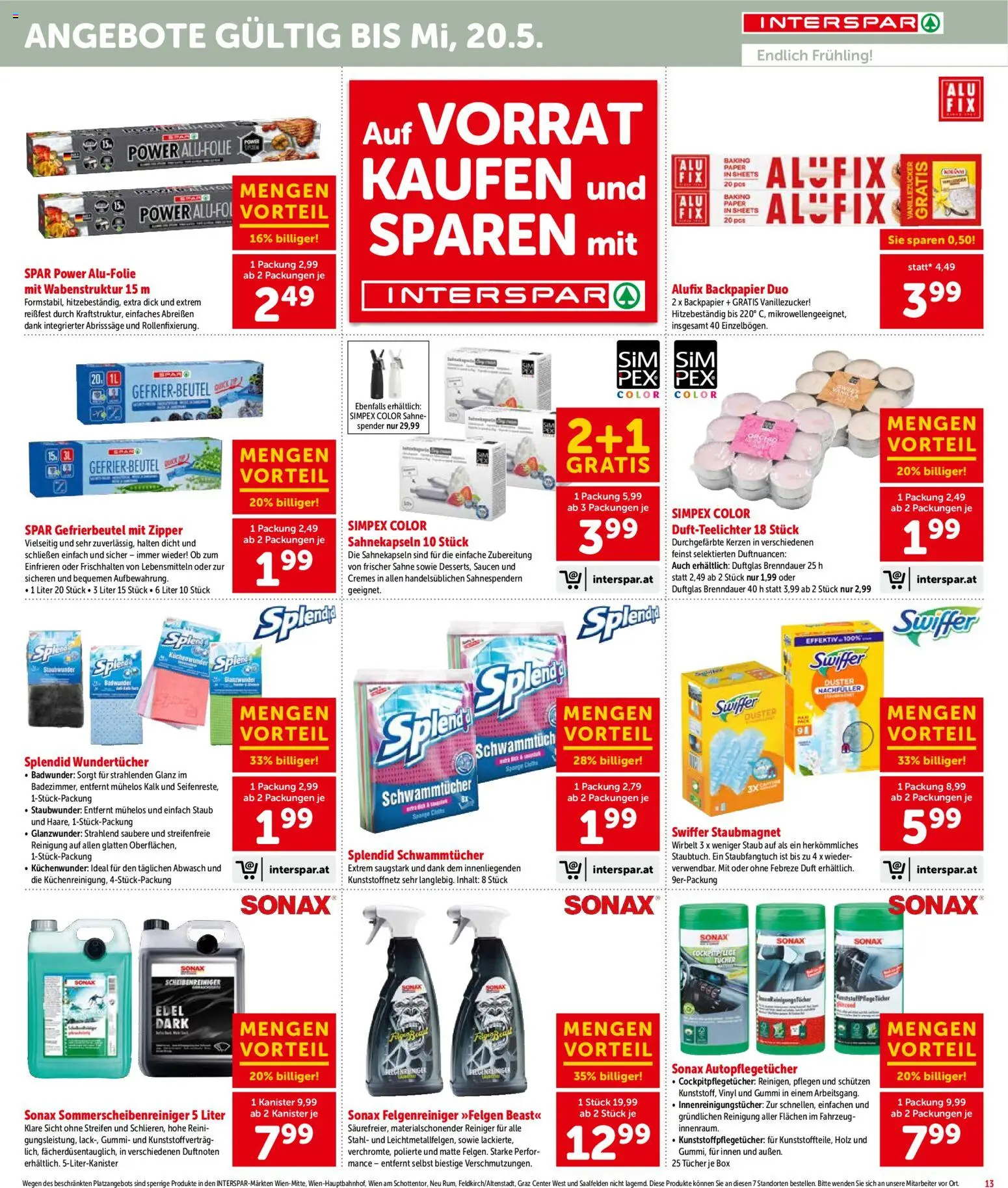 Interspar Flugblatt - Niederösterreich gültig ab 30.04.2026 | Seite: 14 | Produkte: Sahne, Box, Duft