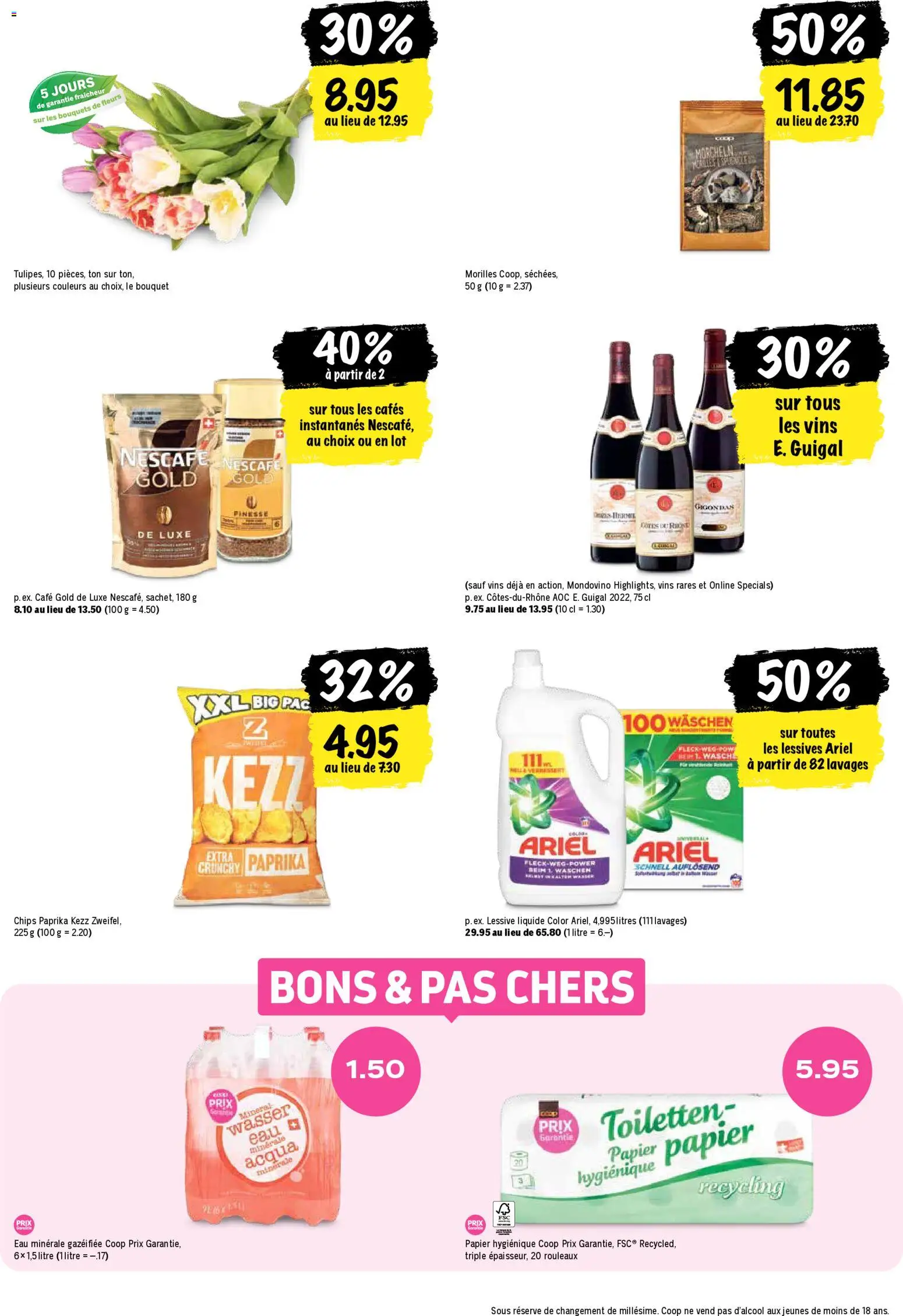 Coop aktionen FR – gültig ab 31.03.2026 | Seite: 22 | Produkte: Chips, Wasser