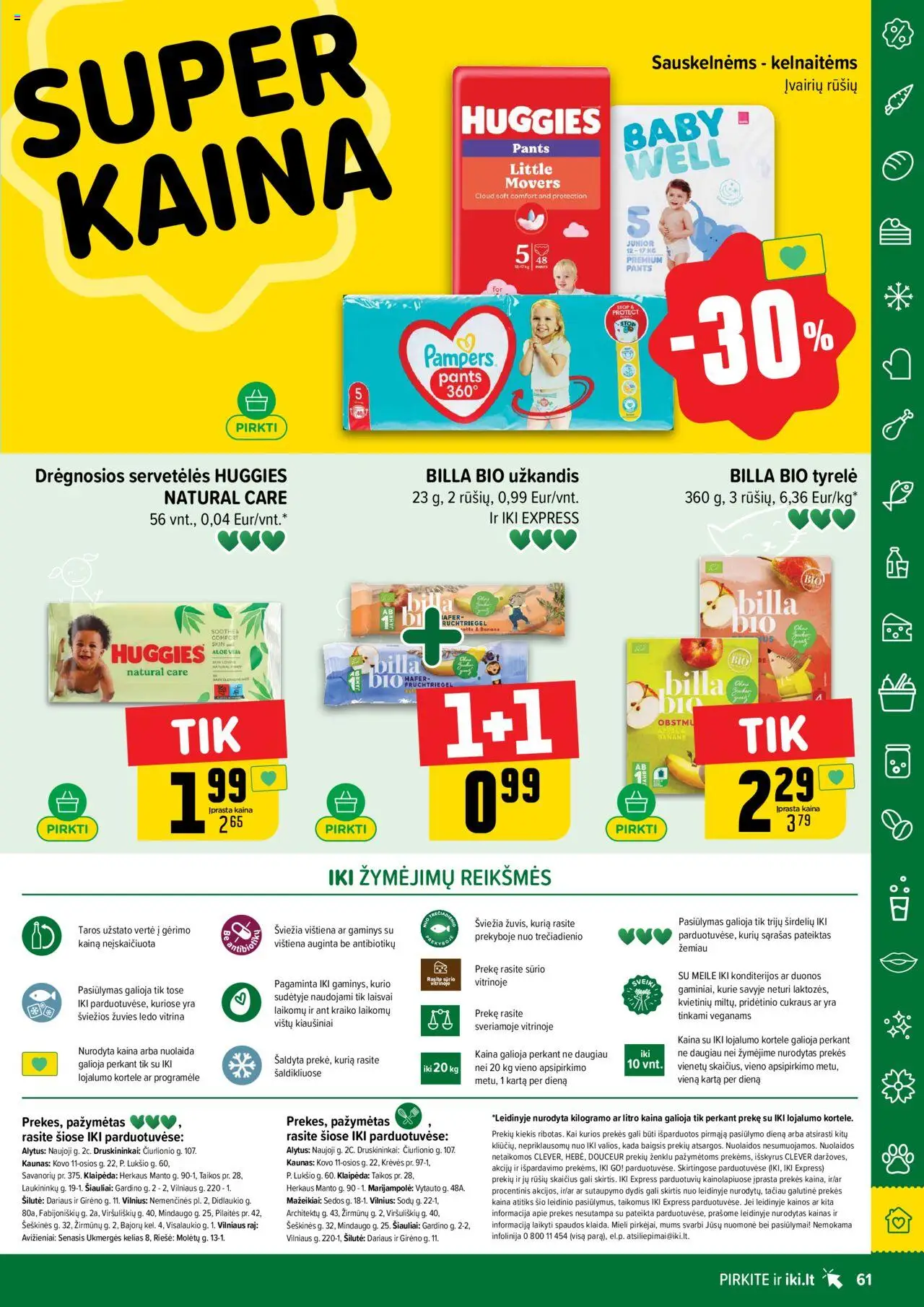 IKI - Leidinys│galioja nuo 04.08.2025 | Puslapis: 61 | Prekių: Kiaušiniai, Vištiena