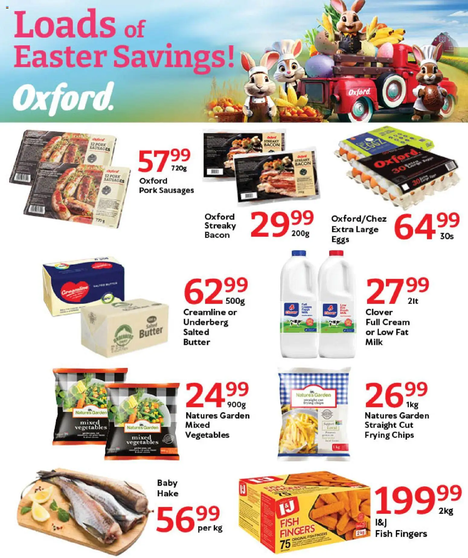 New Oxford Freshmarket catalogue – valid from 09.03.2026 | Page: 5 | Products: Milk, Chips, Cream, Vegetables