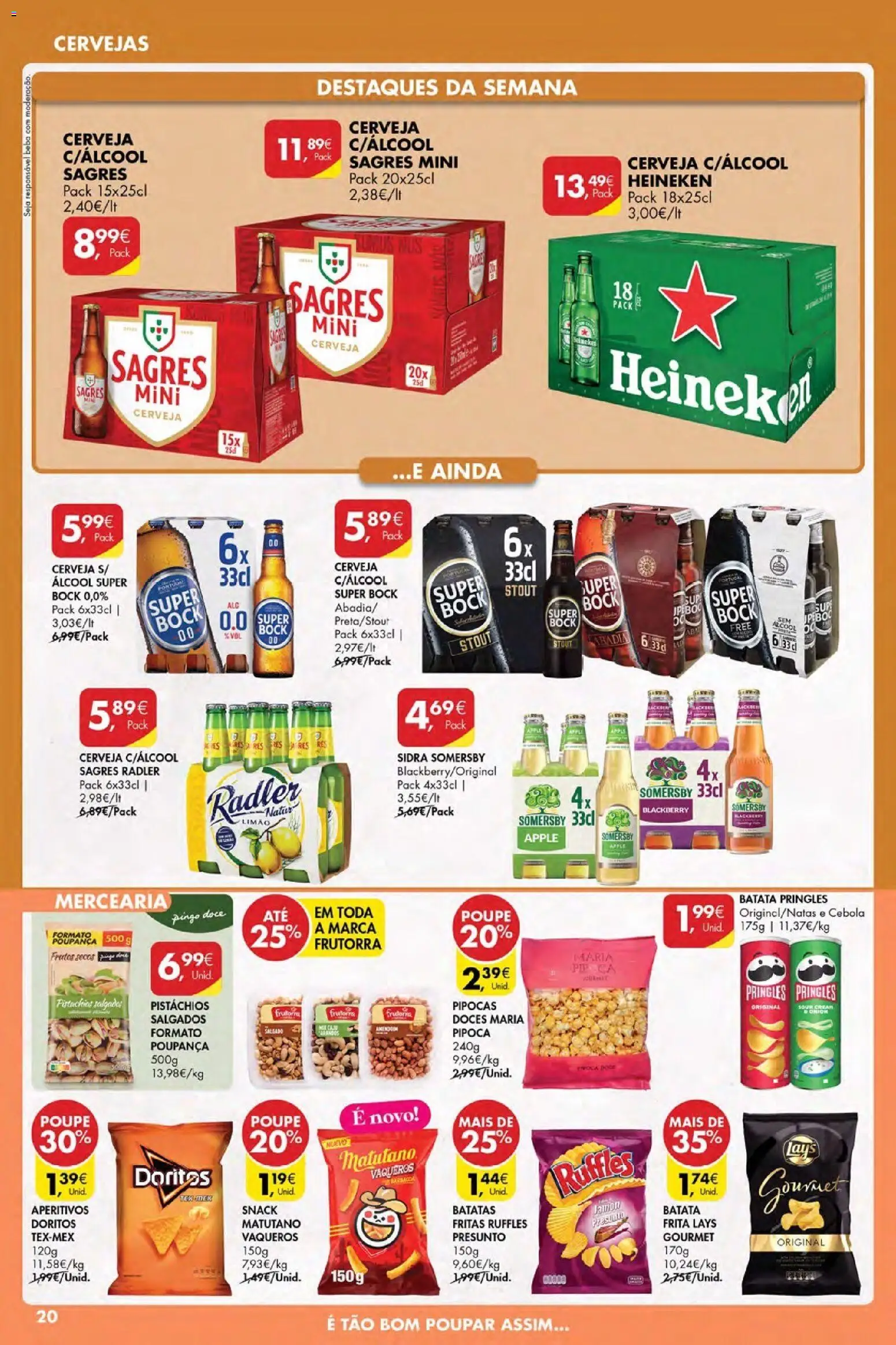 Pingo Doce Poupe Esta Semana Açores │ válido de 05.03.2026 | Página: 20 | Produtos: Batata, Batata frita, Cebola, Cerveja