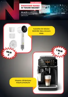 Pogląd oferty "Neonet promocje" - ważna od 16.10.2025 | Strona: 5 | Produkty: Suszarka, Ekspres ciśnieniowy, Suszarka do włosów, Sodastream