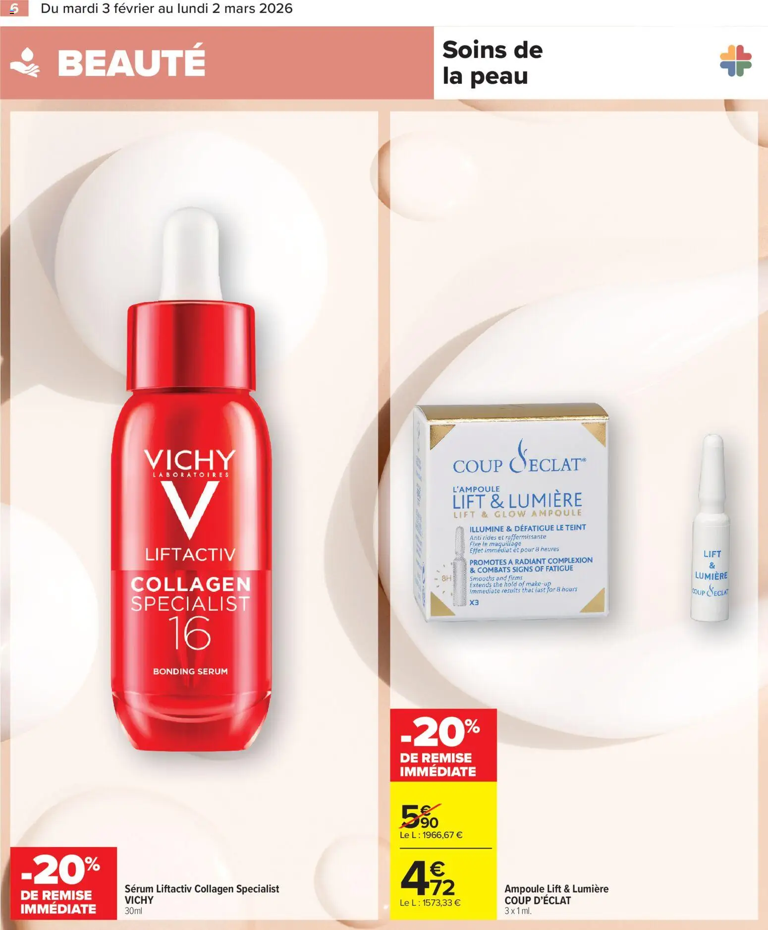 {H1} | Page: 6 | Produits: Serum, Maquillage, Thé