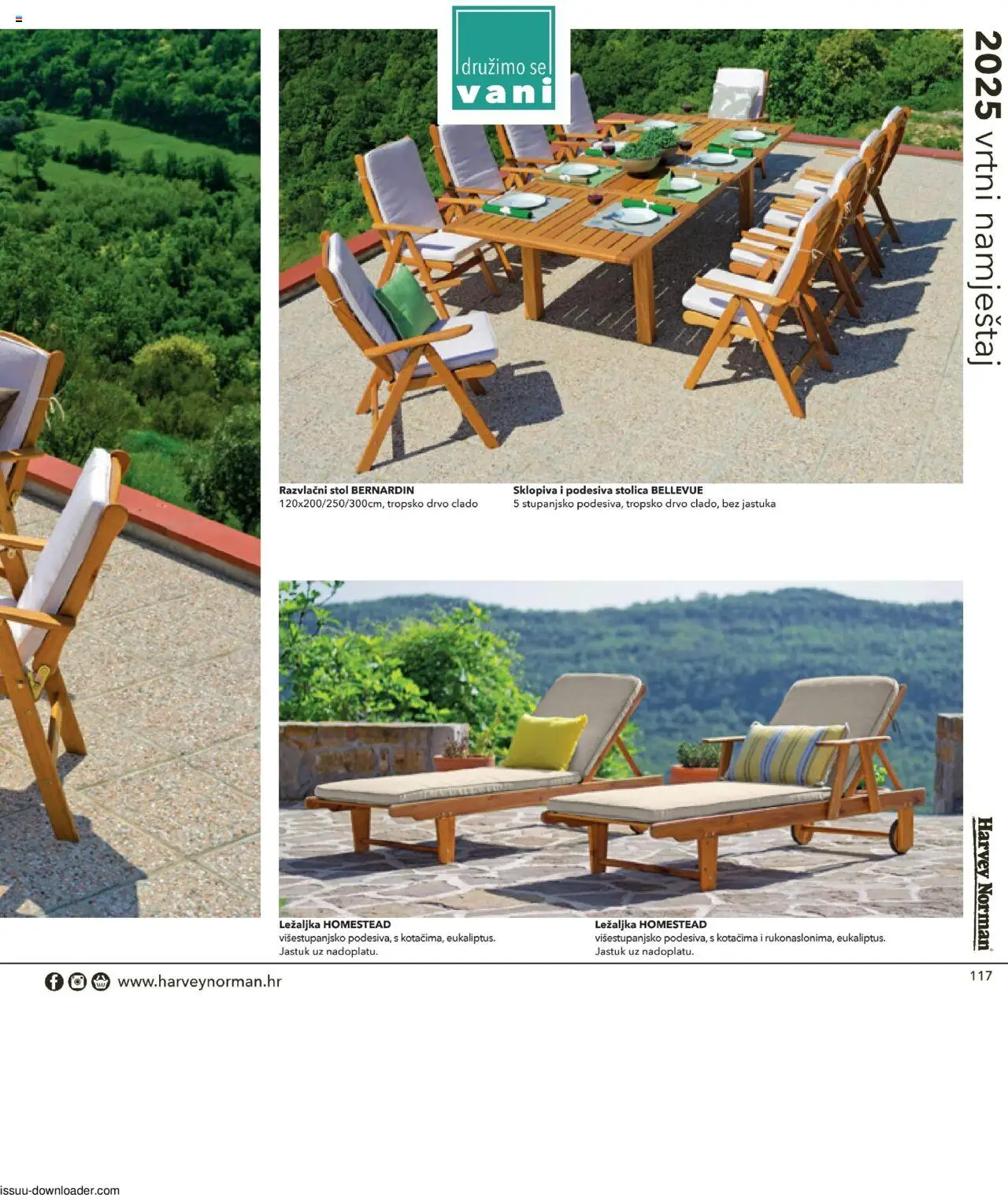 Harvey Norman katalog | vrijedi od 19.03.2025 | Stranica: 117 | Proizvodi: Ležaljka, Stol, Stolica, Vrtni namještaj