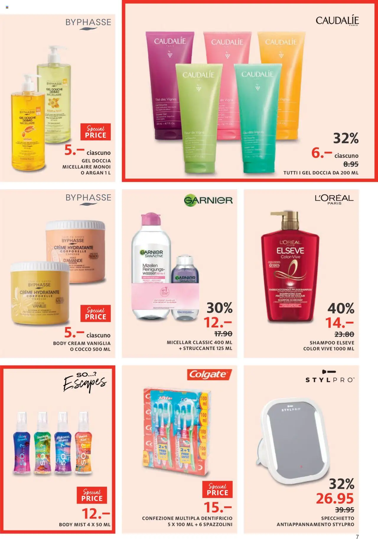 Manor Sale IT ab 24.06.2025 | Seite: 7 | Produkte: Shampoo, Body Cream, Creme