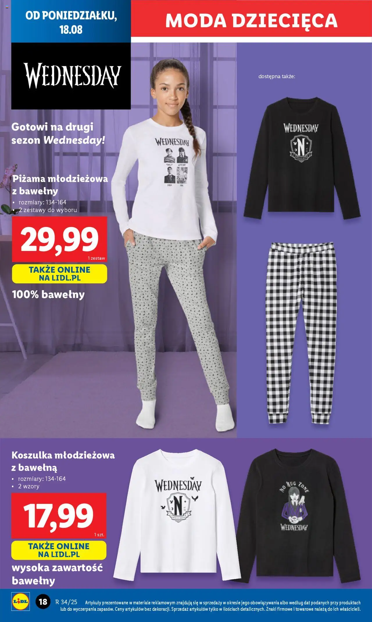Lidl Katalog od 18.08.2025 | Strona: 20 | Produkty: Piżama