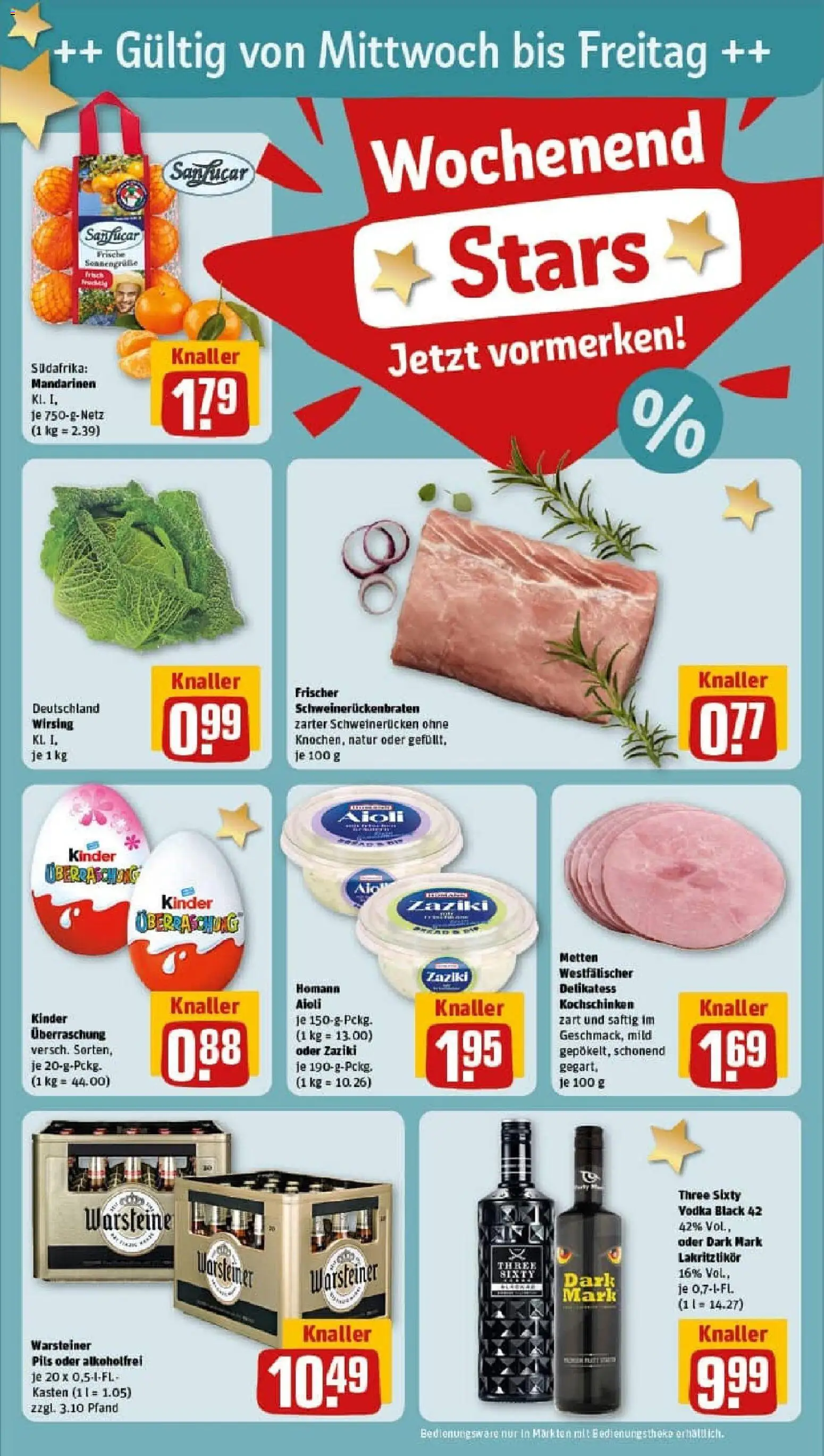 Rewe prospekt Bochum	 – gültig ab 26.10.2025 | Seite: 30 | Produkte: Likör, Mandarinen, Schweinerucken, Vodka