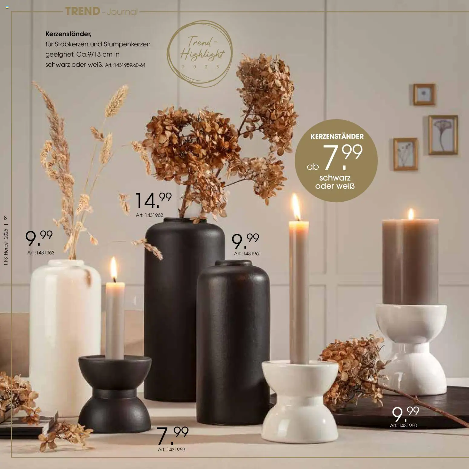 Zurbrüggen Trend-Journal Herbst – gültig ab 21.10.2025 | Seite: 8