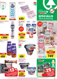 Spar Akciós újság - amely érvényes a következő dátumtól: 24.10.2025 | Oldal: 9 | Termékek: Túró rudi, Gouda, Vegán, Túró