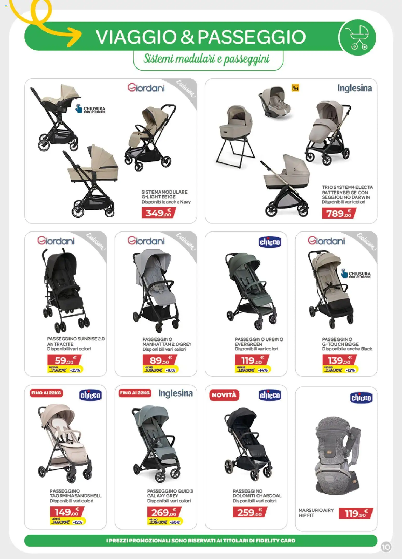 Volantino Bimbo store del 02.04.2026 | Pagina: 10 | Prodotti: Passeggino, Seggiolino