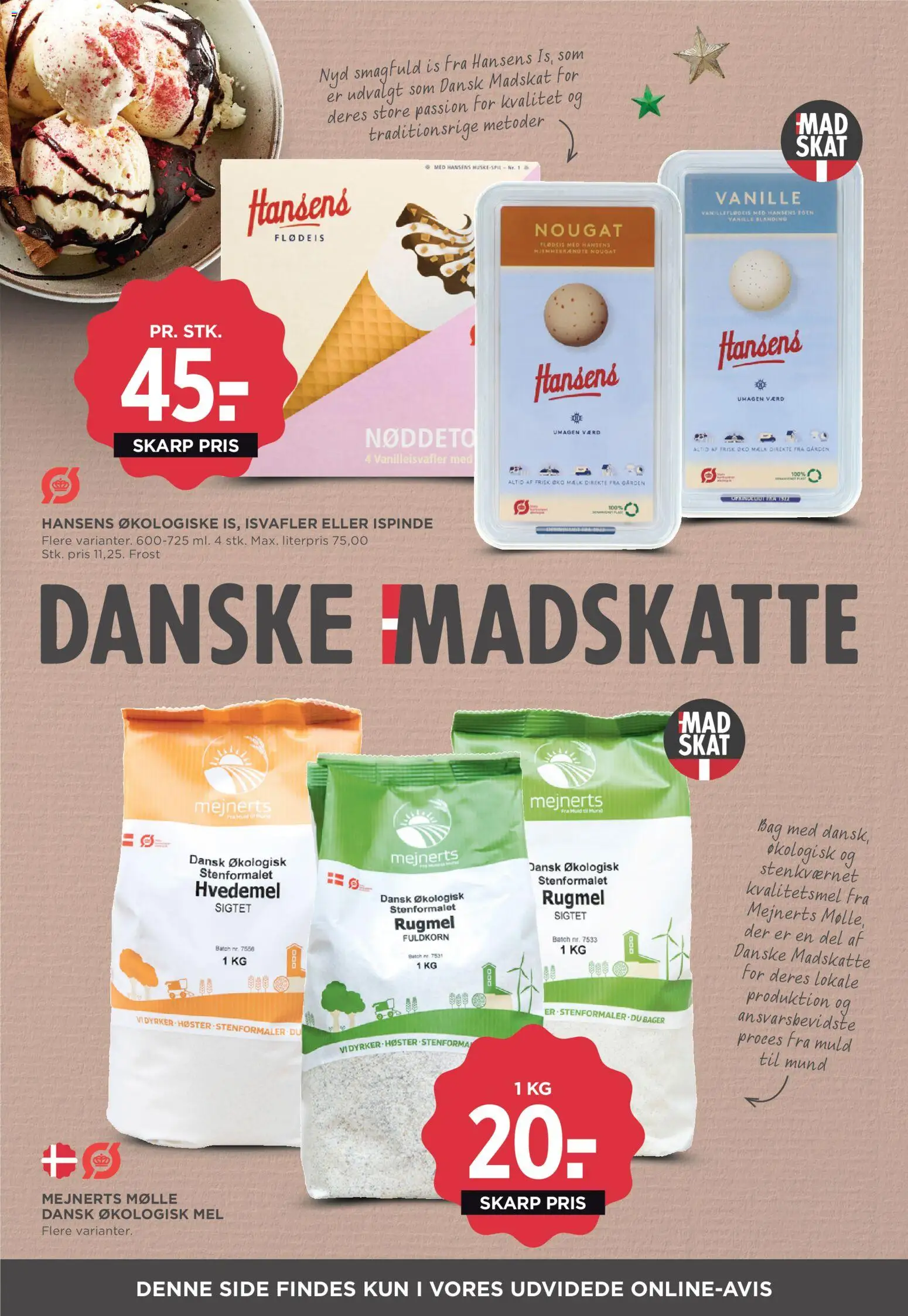 Meny tilbudsavis – gyldig fra 21.11.2025 | Side: 23 | Produkter: Mælk, Flødeis, Is, Isvafler